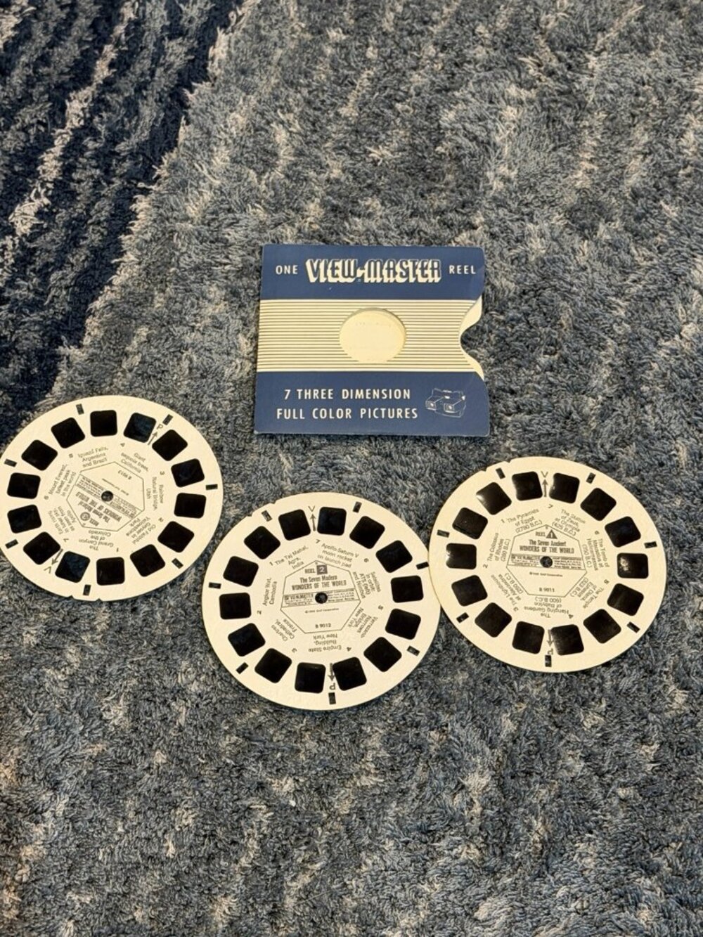 Vintage 1962 Gaf View Master 7 Wonders OF the Ancient World 3 Reel